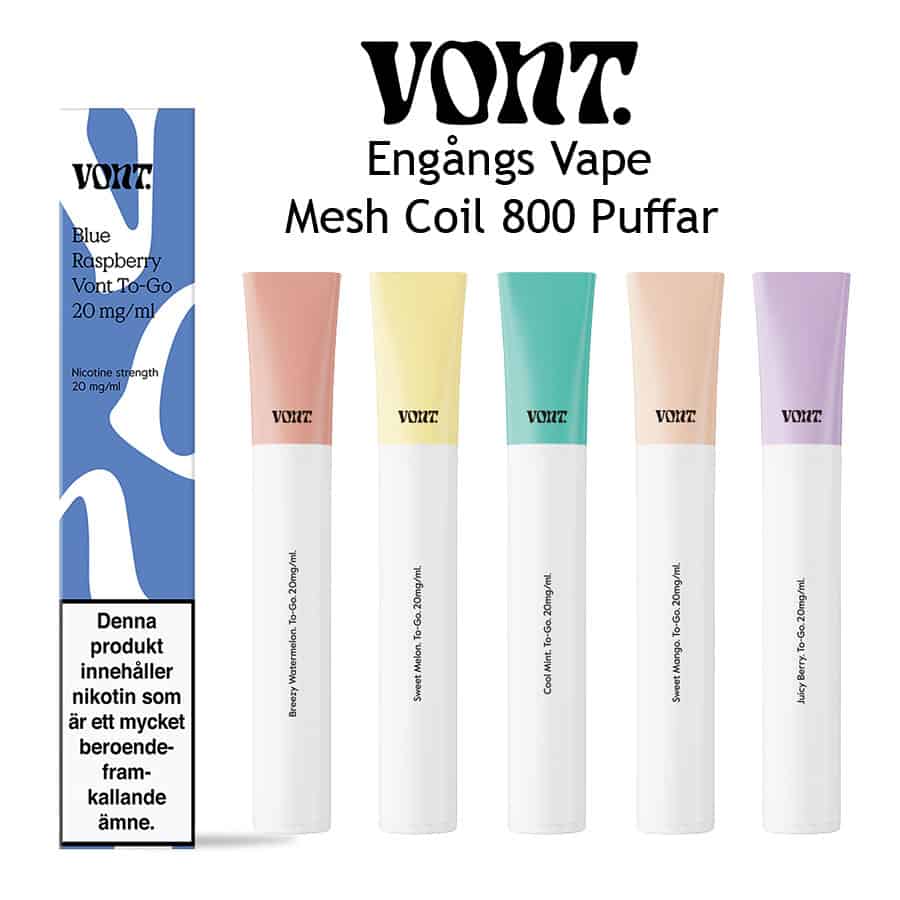 Vont To Go engångs vape 20mg