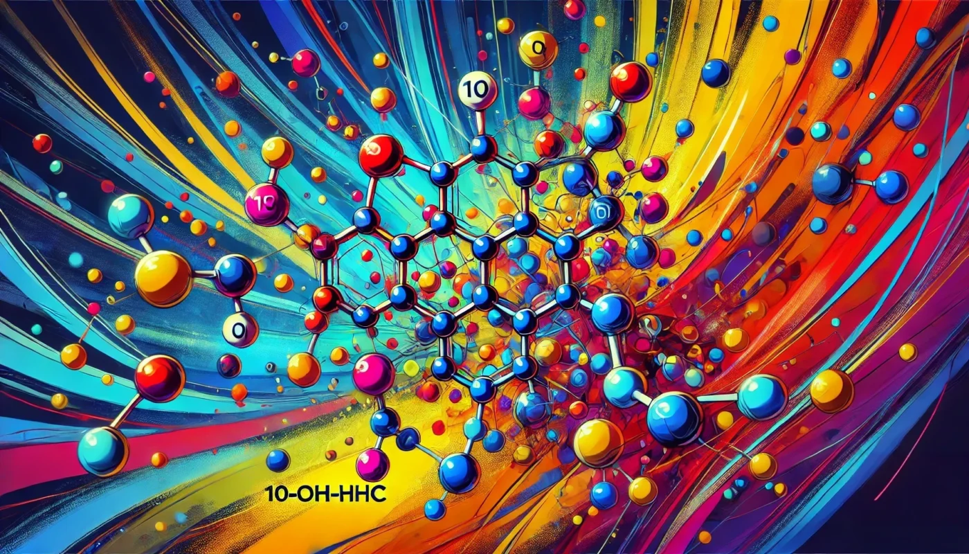 En vibrant bild av 10-OH-HHC