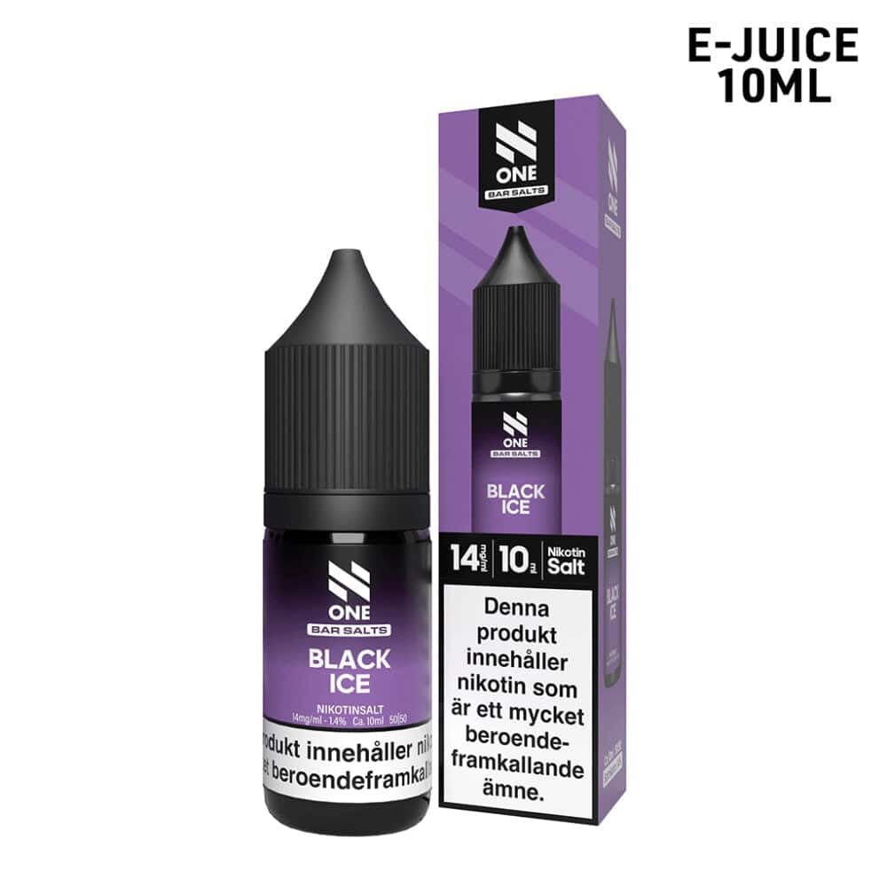 N One | Black Ice | 10ml E-Juice | 14mg Saltnikotin